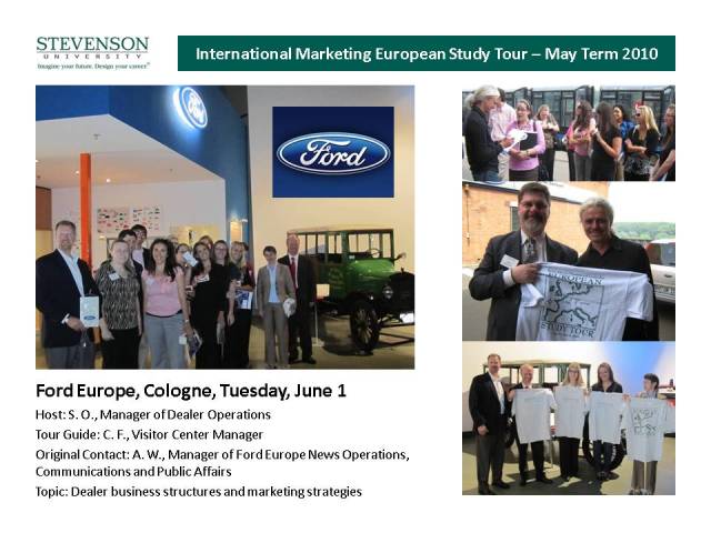 2010 Study Tour Visit to Ford Europe